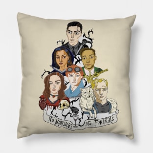 Six of Crows Character Line Art Pillow