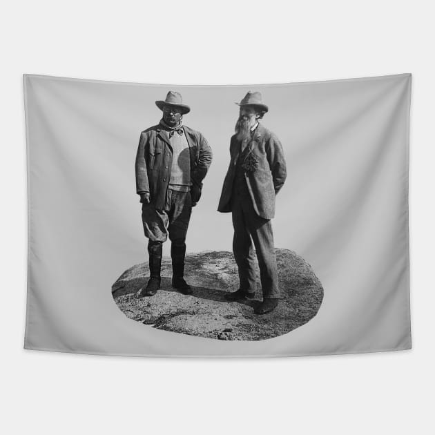 Theodore Roosevelt & John Muir at Glacier Point Tapestry by Scottish Arms Dealer