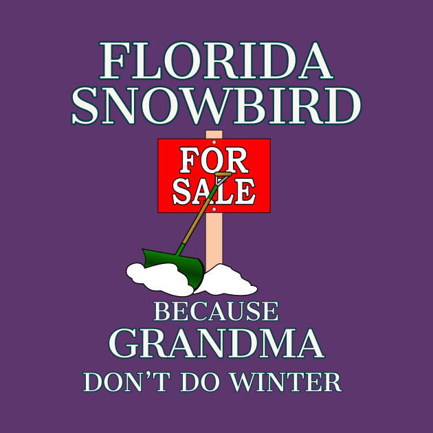 Florida Snowbird GRANDMA Don't Do WINTER by ScottyGaaDo