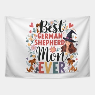 Best German Shepherd Mom Ever Funny Pet Dog Tapestry