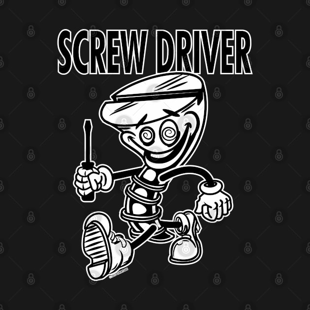 Screw Mascot Struting, Screw Driver by eShirtLabs