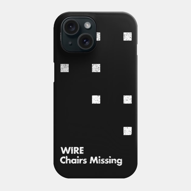 Wire / Chairs Missing / Minimal Graphic Design Tribute Phone Case by saudade