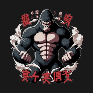 Gorilla Power Japanese T-Shirt