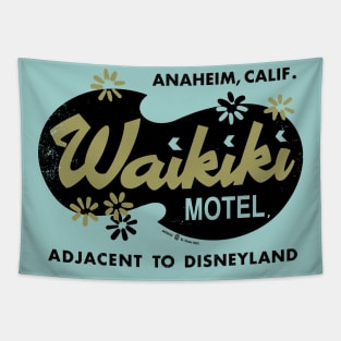 Vintage Retro Waikiki Motel Anaheim Tapestry