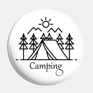 Simple Camping Pin