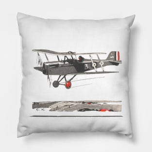 Vintage Airplane Pillow