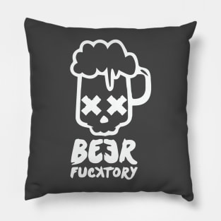 Beer fucktory white Pillow