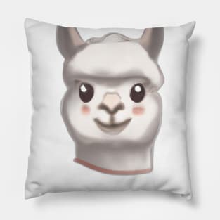 Cute Llama Drawing Pillow