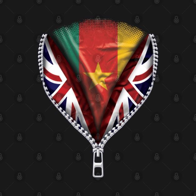 Cameroonian Flag  Cameroon Flag zipped British Flag - Gift for Cameroonian From Cameroon by Country Flags