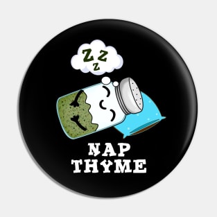 Nap Thyme Cute Sleeping Herb Pun Pin