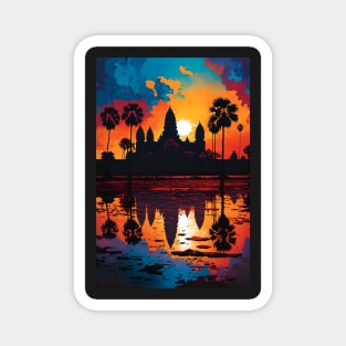 Splendid Angkor Wat View Magnet