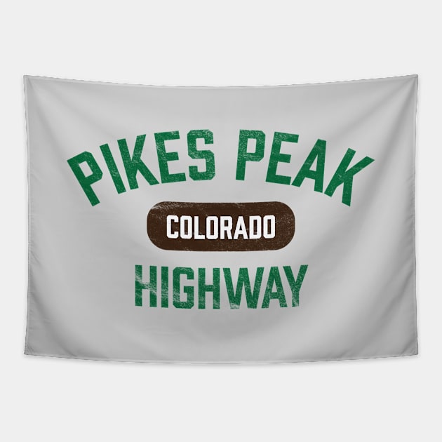 Pikes Peak Highway - Colorado Rocky Mountains Tapestry by TGKelly