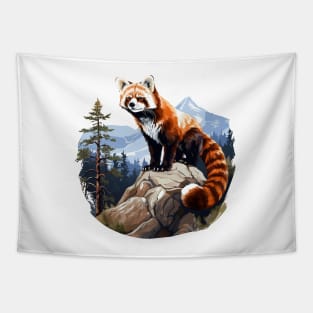 Red Panda In Nature Tapestry