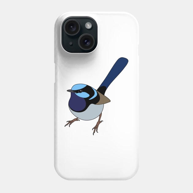 Superb Fairy Wren Phone Case by BinChickenBaby