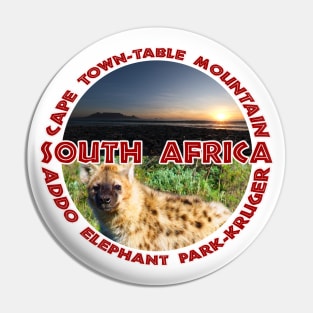 South African Wildlife and Places Pin