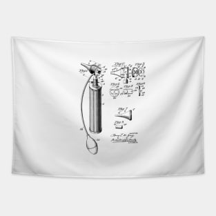 Otoscope Vintage Patent Hand Drawing Tapestry