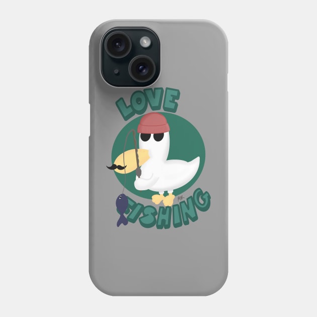 Seagull who loves fishing shirt Phone Case by MARofcreativity