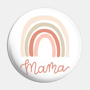 Rainbow Mama Modern Scandinavian Boho Rainbow Design Pin