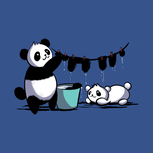 Panda clothesline by Fan.Fabio_TEE