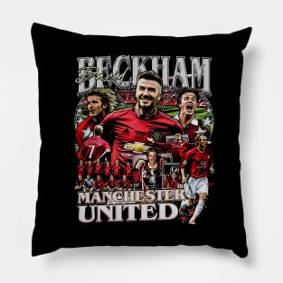 David Beckham MU Vintage Bootleg Pillow