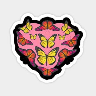 Butterfly Love Heart Magnet