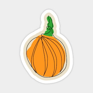 Abstract Pumpkin Magnet