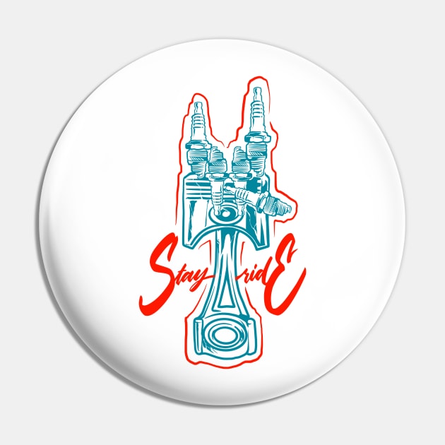 metal rider Pin by spoilerinc