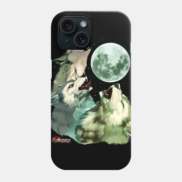 Red Horizon - 3 Power Moon Phone Case by JascoGames