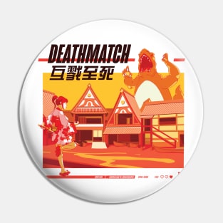 Deathmatch - Black Text Pin