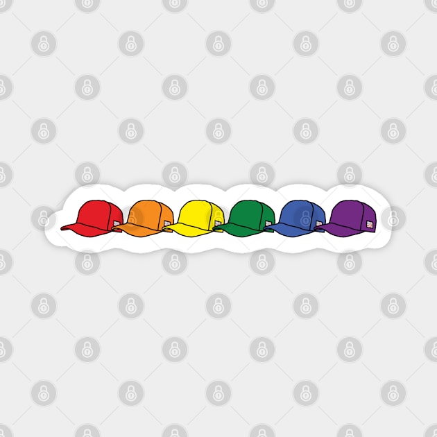 Pride Hats Magnet by ellenhenryart