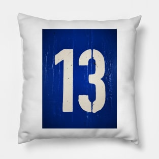 BIG and BOLD number THIRTEEN Pillow