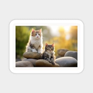 Cat Furry Pet Animal Tranquil Peaceful Magnet