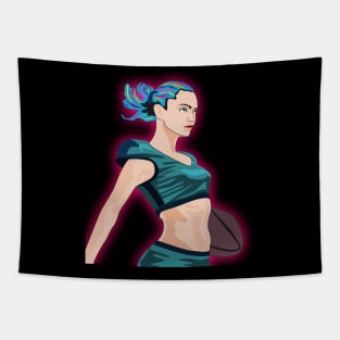 Women Soccer Tapestry