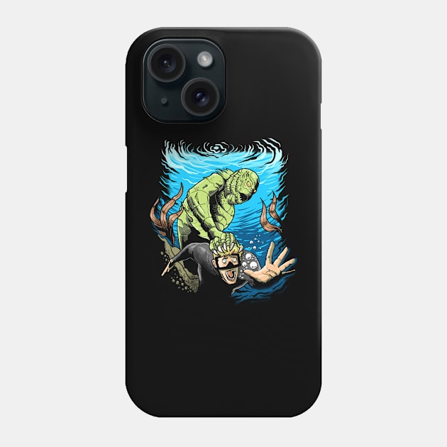 Lagoon Creature Phone Case by MAW Design