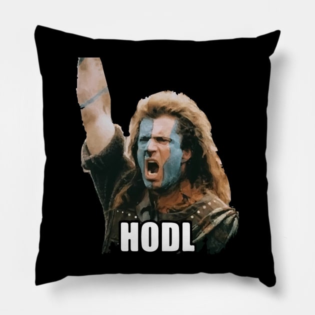 HODL Pillow by inkstyl