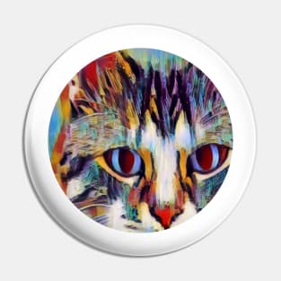 Furry floppy cat Pin