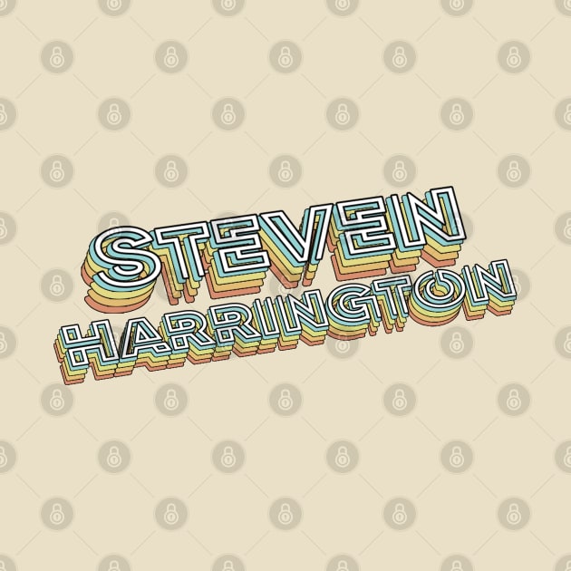 Steve Harrington Retro Typography Faded Style by PREMAN PENSIUN PROJECT