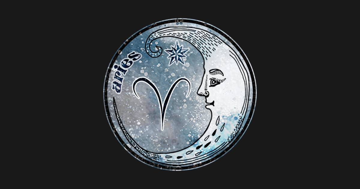 Aries Moon Sign Astrology Zodiac Symbol Gift - Aries - Posters and Art ...