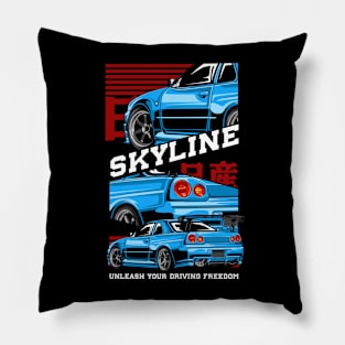 Iconic R34 Skyline GTR Pillow