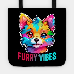 Furry Vibes Furry Fandom Cute Fursona Art Tote