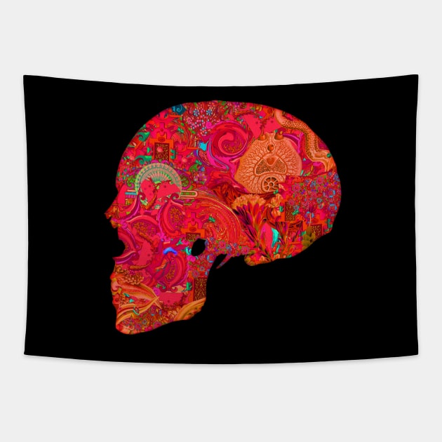 Psy Skull Tapestry by Laprisamata