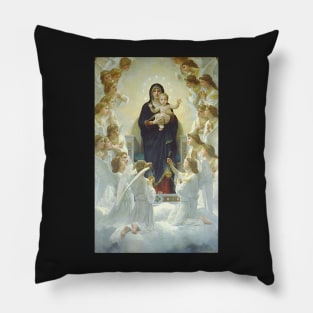 Our Lady Virgin Mary and Angels Pillow