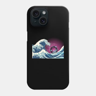 Great wave of peonies Phone Case