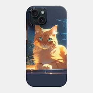 Elegant Electric Cat Phone Case