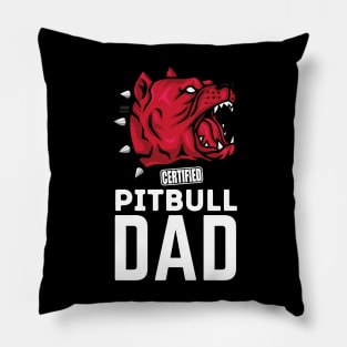 Certified Pitbull Dad Pillow