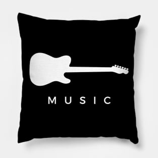 Music Blues Guitar Pillow