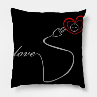 Couple valentine love lamp woman T-Shirt Pillow