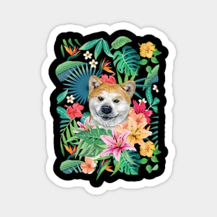 Tropical Red Akita 2 Magnet