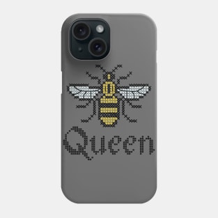 Queen Bee Cross Stitch Phone Case