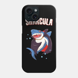 Sharcula Funny Dracula Shark Vampire Phone Case